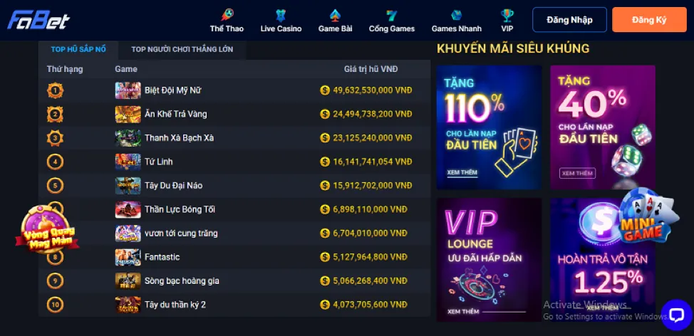 Khám phá các trò chơi Nổ Hũ hot nhất tại mp66 casino